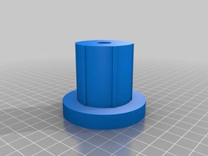 my customized solar light base replacement parts 3d print model - Mito3D