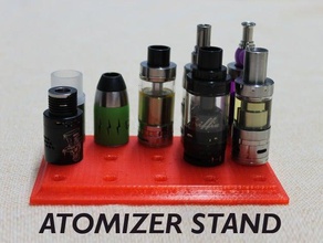 customizable atomizer stand organization atomizers vape vaping 3d print model - Mito3D