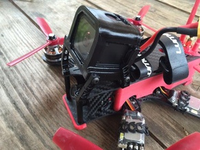 gopro hero 4 sessione di monte tpu rc i veicoli drone mount montaggio miniquad quadcopter sistema smorzamento delle vibrazioni 3d print model - Mito3D