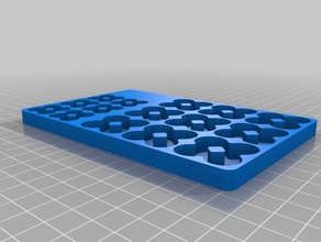 il mio personalizzato doubledbattery vassoio di 36 aa 24 aaa organizzazione 3d print model - Mito3D