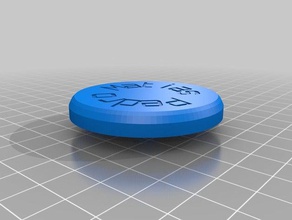 my customized rounded box central screw closure containers 3d print model - Mito3D