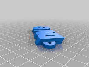 dave organización personalizado 3d print model - Mito3D