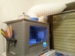 custom made air extraction unit dremel idea builder 3d printer accessories 3d print model - Mito3D