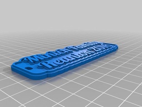 minich family reunion 2016 keychains customized 3d print model - Mito3D