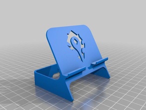 iphone stand horde version mobile 3d print model - Mito3D