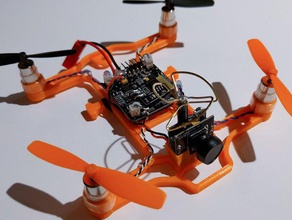 mikro gerçek Kare dört rc araç IS USM kavgalı fırçalanmış kurulu quadcopter 3d print model - Mito3D