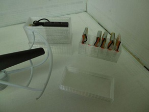 saklama kutuları 6 pil 1'ler 500750maand usb Şarj Cihazı lipo rc araç tutucu İHA 3d print model - Mito3D