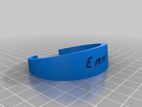 emma les bracelets personnalisé 3d print model - Mito3D