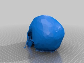 head skull human remains sculptures 3d print model - Mito3D