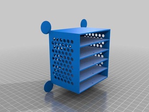 cab 2 cols tool holders boxes customized 3d print model - Mito3D