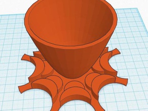 Trinkbecher vase Dekor 3d print model - Mito3D