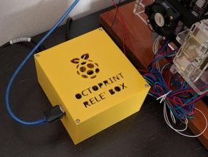 raspberry pi octoprint rel&egrave boîte 3d de l'imprimante accessoires cas raspberrypi relais carte 3d print model - Mito3D