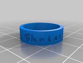 size-9-christopher-ring rings customized 3d print model - Mito3D