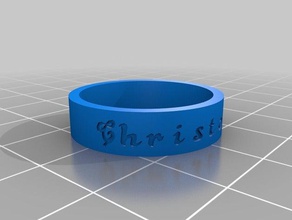 tamaño-12-christopher-ring los anillos personalizado 3d print model - Mito3D
