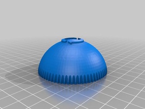 cúpula de la lámpara perilla escritorio 6mm reemplazo partes 3d print model - Mito3D