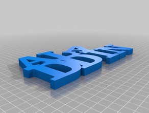 aladdin palavra arte esculturas personalizado 3d print model - Mito3D