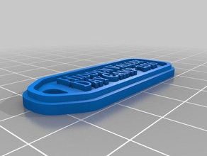 hidden valley day camp 2016 keychains customized 3d print model - Mito3D