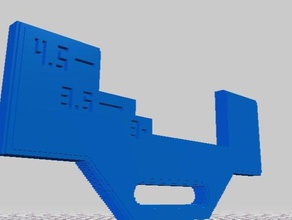 nueva jersey azul uña de cangrejo herramienta medición mano herramientas cangrejos la pesca 3d print model - Mito3D