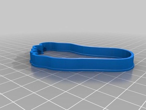 foot cookie cutter food drink 3d print model - Mito3D