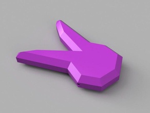 dva light gun keychain overwatch props rabbit 3d print model - Mito3D