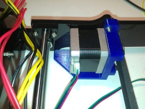 hictop reprap prusa i3 y-axis motor mount remix 3d printer parts 3d print model - Mito3D