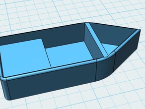 basit bir tekne 3d baskı 3d print model - Mito3D
