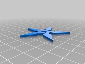 my customized ninja star generator hobby 3d print model - Mito3D