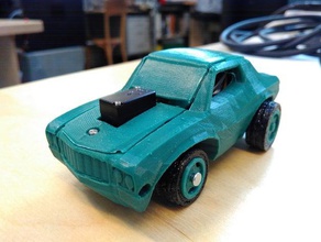 3dracers muscle rc jouet voiture tordu véhicules 3d print model - Mito3D
