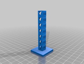 discovery200 temp calibration tower 3d printing tests customized 3d print model - Mito3D