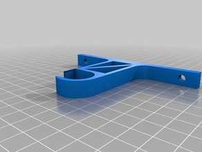 my customized parametric pipe hanger fixed strengthening bar household 3d print model - Mito3D