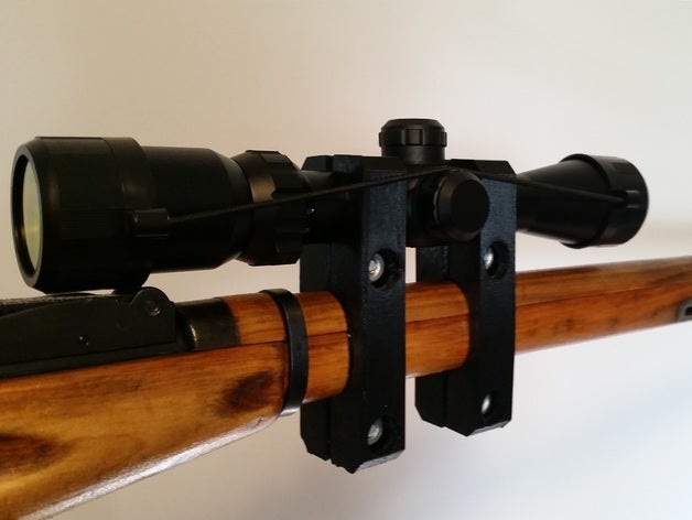 Gewehre Mosin&ndashnagant zielfernrohrmontage sport im freien Feuerwaffe gun Mosin nagant Mosin-nagant Pistole Gewehr 3D print model - Mito3D