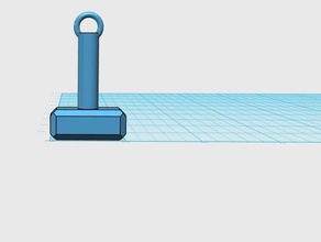thors hammer keychain keychains 3d print model - Mito3D