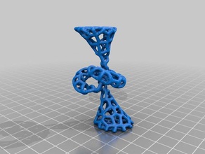 trèfle noeud de voronoi les mathématiques l'art 3d print model - Mito3D