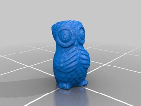 owl ornament decor 3d print model - Mito3D