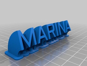marina office personalizzato 3d print model - Mito3D