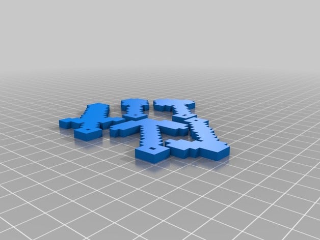 minecraft herramientas agujero llavero modificado ajuste tom printbed de juguete juego accesorios 3d slash 3D print model - Mito3D