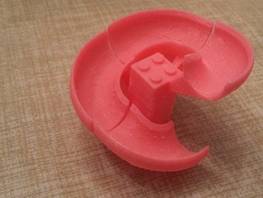 Quartal helix Marmor ausgeführt Bau - Spielzeug brick lego Ziegel lego-kompatibel track 3d print model - Mito3D