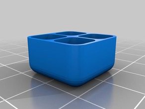 il mio quadrato su misura vassoi organizzazione 3d print model - Mito3D