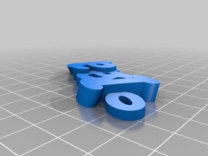 ısaac Anahtarlık özelleştirilmiş 3d print model - Mito3D