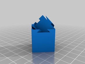 unmöglich Schwalbenschwanz Rätsel 3d print model - Mito3D