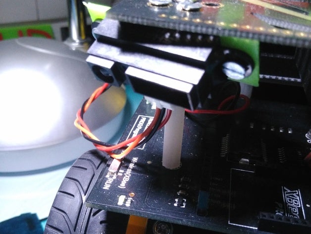 sharp sensor infravermelho de montagem robótica 3D print model - Mito3D