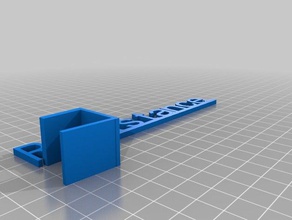 resistenza shelf-talker staffa sinistra i segni loghi personalizzato 3d print model - Mito3D