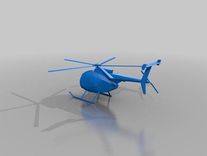 500d helicóptero modelos 3d print model - Mito3D
