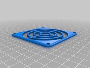 80mm fan cover rounded 3d printer accessories 3d print model - Mito3D