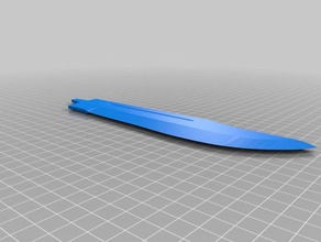 cuchillo bowie al aire libre jardín 3d print model - Mito3D