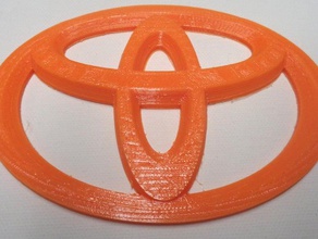 i pezzi classici del concorso toyota logo distintivo automotive 3d print model - Mito3D