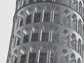 torre inclinada de pisa 3d impressão 3d print model - Mito3D