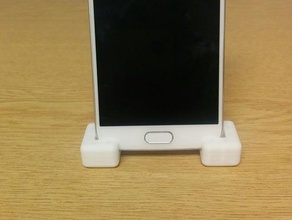 şık telefon standı basit ofis masa stil 3d print model - Mito3D