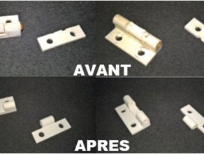 charniere hinge replacement parts 3d print model - Mito3D