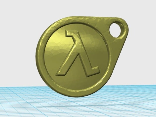 halflife 2 keychain porte-clés 3D print model - Mito3D